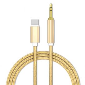 Lightening To 3.5mm Male Audio Jack Adapter Gold
