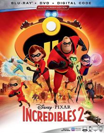 Incredibles 2 - Blu Ray Dvd Digital Copy With Slipcover