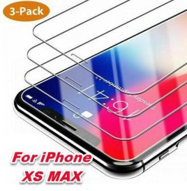 Iphone Xs Max Tempered Glass Screen Protector 3 Pack